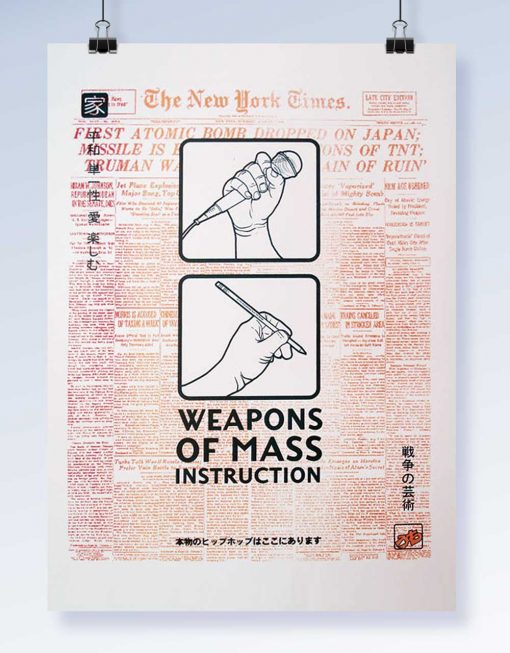 Weapons of Mass Instruction - New York Times - August 6th 1945 - Limited Edition screen print