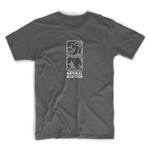 Natural Selection unisex T shirt - Anthracite