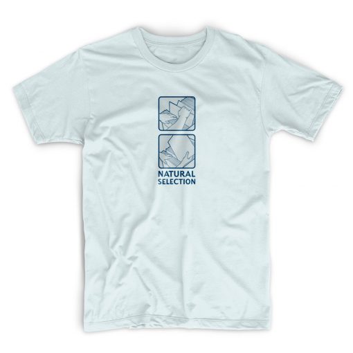 Natural Selection unisex T shirt - Ice blue