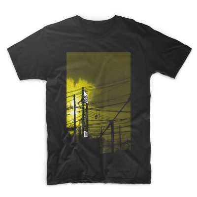 uchi sunset - black T shirt