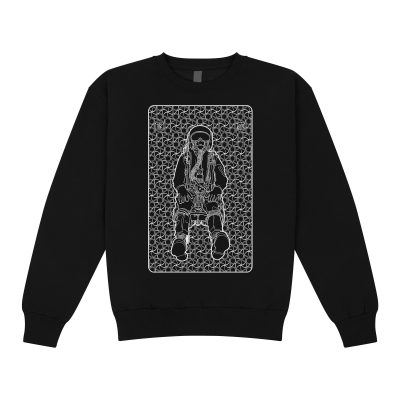 sweatshirt - Press to Release - black