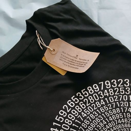 794 decimal places of Pi - black unisex T shirt