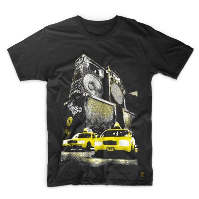 Mens T shirt New York Sound Black