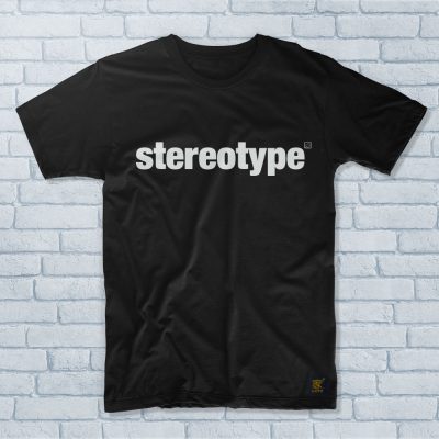 Men's black Stereotype T shirt by uchi clothing