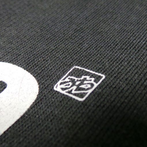 Men's black Stereotype T shirt detail by uchi clothing