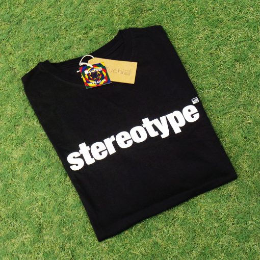 Men's black Stereotype T shirt by uchi clothing
