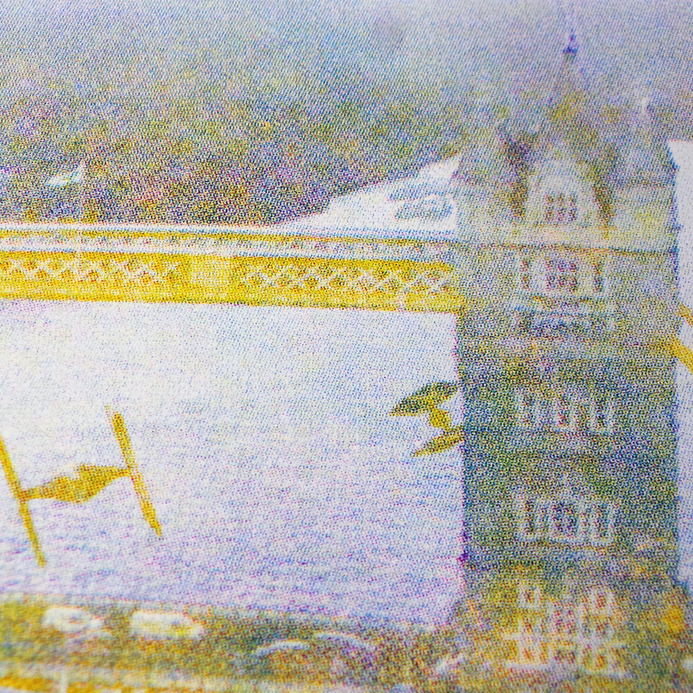 Star Wars Tower Bridge screen print - Yellow, magenta, cyan