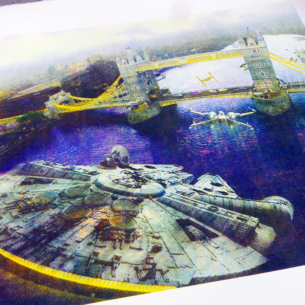 Star Wars Tower Bridge screen print - Artist proof