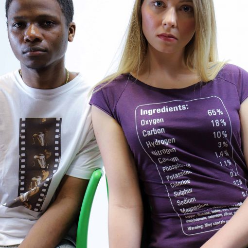 Elements of the human body women's bamboo T shirt