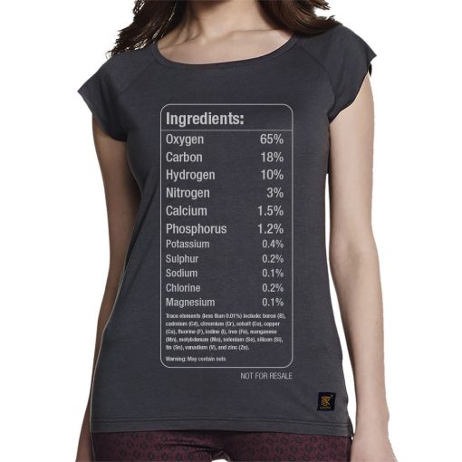 Elements of the human body women's bamboo T shirt