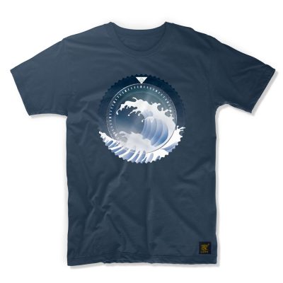 uchi horology series - SEIKO SKX Mod B T shirt - denim blue