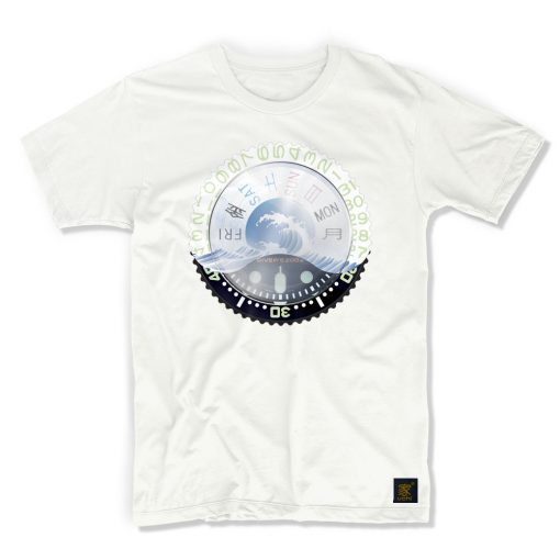 uchi horology series - SEIKO SKX Mod D T shirt - white