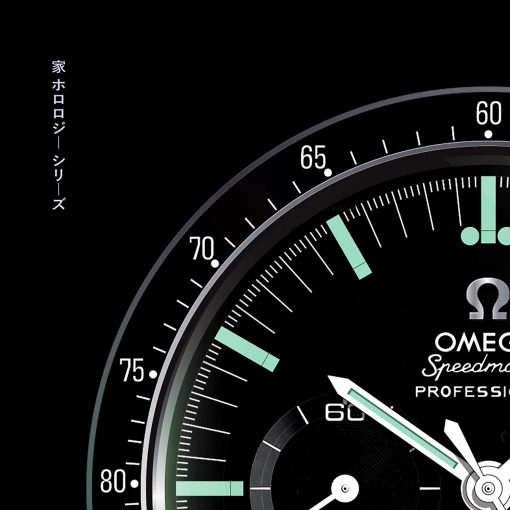 OMEGA Speedmaster art print detail - uchi horology series