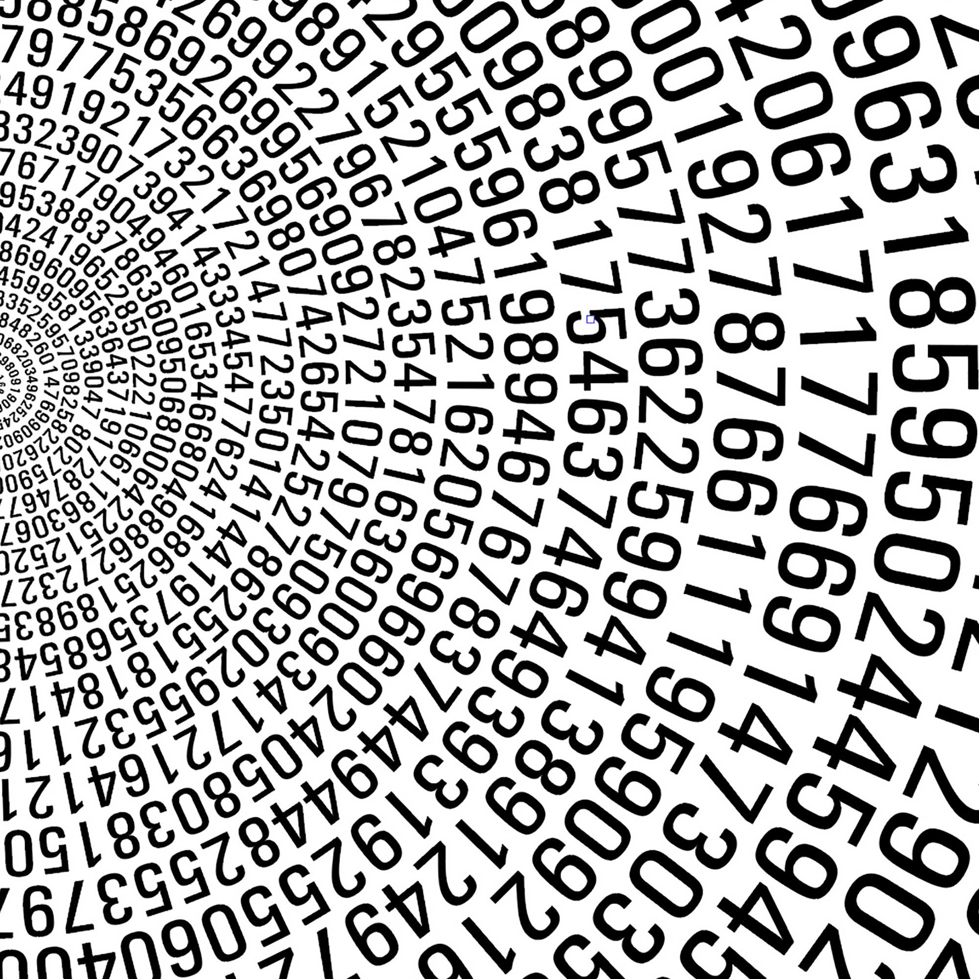 1090 decimal places of Pi art print Numbers of Pi Mathematics print