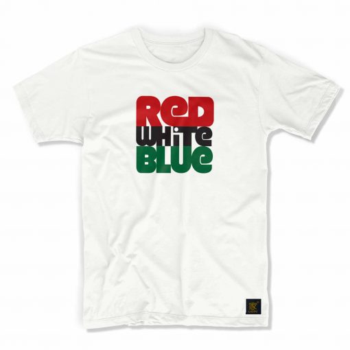 Red White and Blue - Men's T shirt -uchi clothing