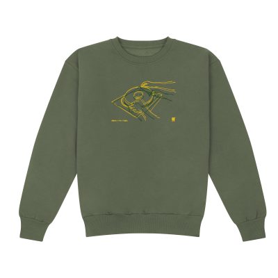 Heavy sweatshirt - Now We May Begin by uchi clothing - Earthy green