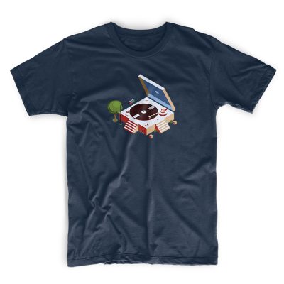 unisex T shirt - Isometric by uchi clothing -Navy blue