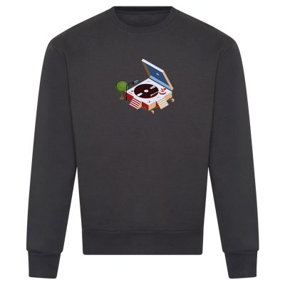 Heavy sweatshirt - Isometric by uchi clothing - Charcoal